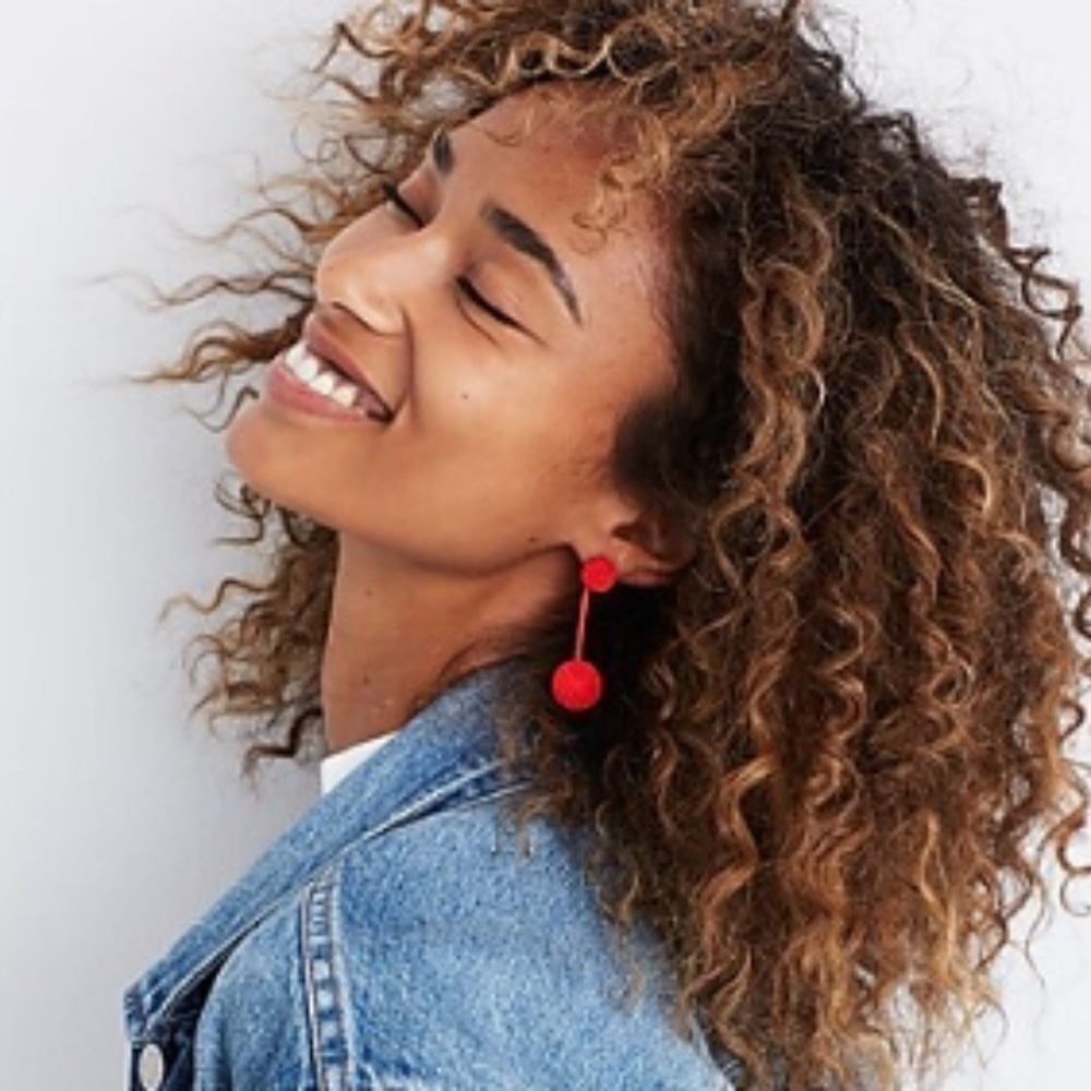 Madewell Beaded Drop Earrings Worn Once Like New